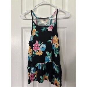 Justice sz 10-12 Plus pink blue floral sequin tank top shirt